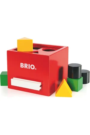 Brio 30148 Putteboks, Rød Toys Baby Toys Educational Toys Sorting Box Toy Multi/patterned