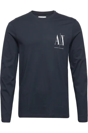 Armani Exchange T-Shirt Tops T-shirts Long-sleeved Navy