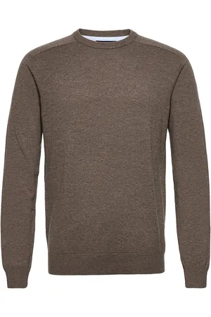 SEBAGO Merino Crew Knit Tops Knitwear Round Necks Brown