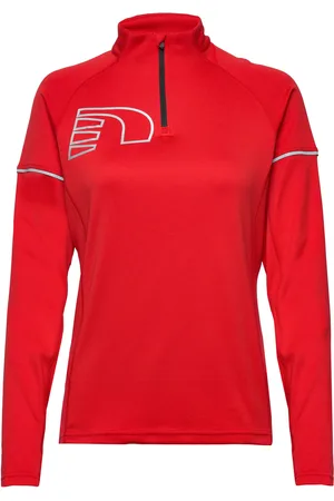 Newline Core Zip Neck Shirt Tops Sweat-shirts & Hoodies Sweat-shirts Red