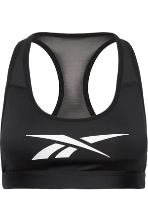 Reebok S Lux Vector Racer Bra Sport Bras & Tops Sports Bras - All Black