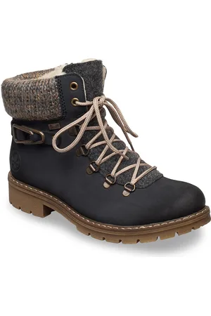 Rieker Y9131 Shoes Boots Ankle Boots Laced Boots Blue