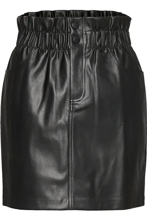 ONLY Onlmaiya-Miri Life Faux L. Skrt Pnt Noos Lyhyt Hame Black