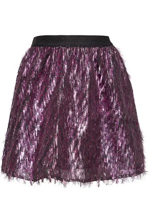 The New Tndefinite Skirt Dresses & Skirts Skirts Midi Skirts Purple