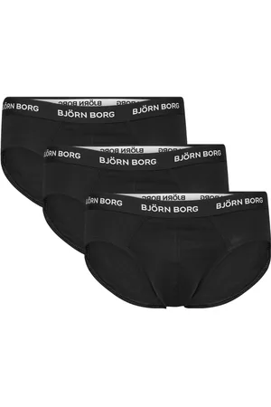 Björn Borg Cotton Stretch Brief 3P Y-sepalus Briefs Alushousut Black