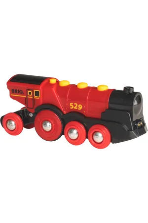 Brio 33592 Stort, Rødt Lokomotiv, B/O Toys Toy Cars & Vehicles Toy Vehicles Trains Red