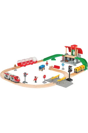 Brio 33989 Centralstation Sæt Toys Toy Cars & Vehicles Toy Vehicles Train Accessories Multi/patterned