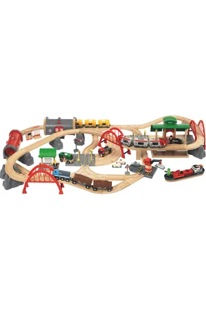 Brio 33052 Togbane, Deluxe Sæt Toys Toy Cars & Vehicles Toy Vehicles Trains Multi/patterned