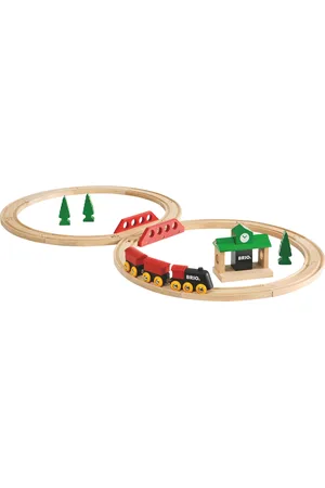 Brio 33028 Togbane, Klassisk 8-Tals Toys Toy Cars & Vehicles Toy Vehicles Trains Multi/patterned