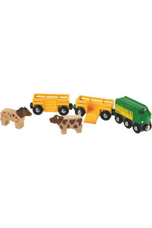 Brio 33404 Bondegårdssæt Toys Toy Cars & Vehicles Toy Vehicles Trains Multi/patterned