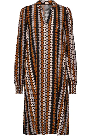 Culture Cusuzy Giselle Ls Dress Polvipituinen Mekko Multi/patterned