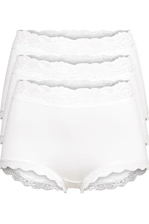 Lindex Brief 3 Pack Emelie Lace High Hipsterit Alushousut Alusvaatteet White