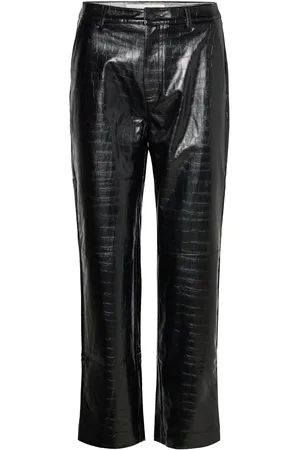 By Malina Giana Pants Designers Trousers Leather Leggings-Housut Black