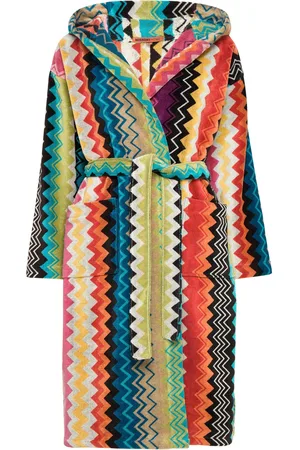 Missoni Giacomo Bathrobe Hooded Home Textiles Bathroom Textiles Robes Multi/patterned