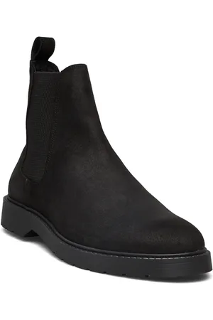 SELECTED Slhtim Suede Chelsea Boot B Chelsea-saappaat Bootsit Black