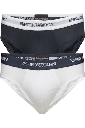 Emporio Armani Mens Knit 2Pack Brie Y-sepalus Briefs Alushousut Multi/patterned