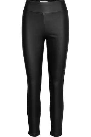 soyaconcept Sc-Pam Bottoms Trousers Leather Leggings-Housut Black