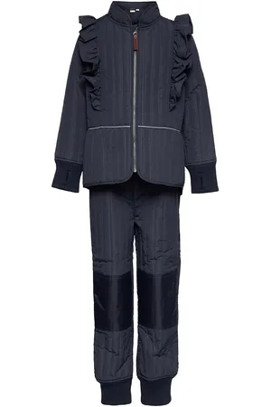 EN FANT Thermal Set Girl - Solid Outerwear Thermo Outerwear Thermo Sets Blue
