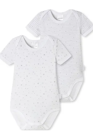 Schiesser Baby Body 1/2 Bodies Short-sleeved White