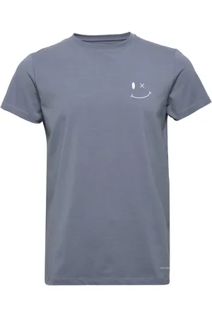 Clean Cut Patrick Organic Tee Tops T-shirts Short-sleeved Blue