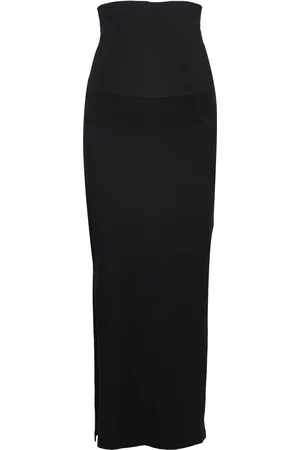 Mama;licious Mlemma Tube Maxi Skirt A. E. Noos Pitkä Hame Black