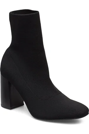 Bianco Biaellie Knit Boot Shoes Boots Ankle Boots Ankle Boots With Heel Black