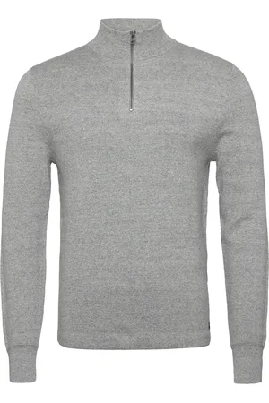 Dockers Core 45295 Zip Tops Knitwear Half Zip Jumpers Grey