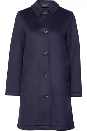 Scotch&Soda Naiset Villakangastakit - Bonded Classic Wool-Blend Tailored Coat Outerwear Coats Winter Coats Sininen