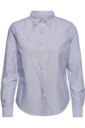 Gina Tricot Jessie Shirt Tops Shirts Long-sleeved Blue