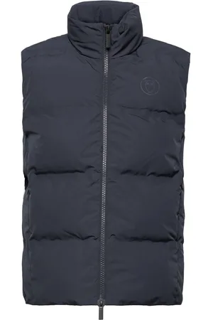 Knowledge Cotton Apparal Puffer Vest - Grs/Vegan Liivi Navy