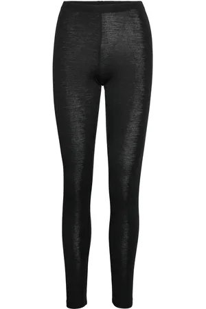 Lindex Leggings Merino Wool Bottoms Leggings Black