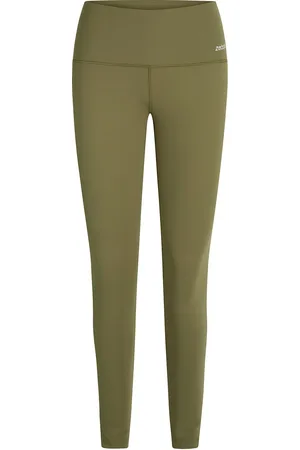 ZEBDIA Women Sports Tights Sport Running-training Tights Green