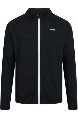 ZEBDIA Mens Sports Jacket Sport Sweat-shirts & Hoodies Fleeces & Midlayers Black