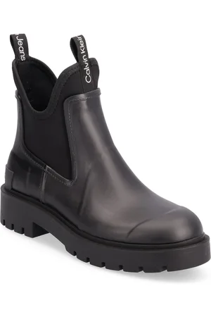 Calvin Klein Mid Rainboot Chelsea Shoes Chelsea Boots Black