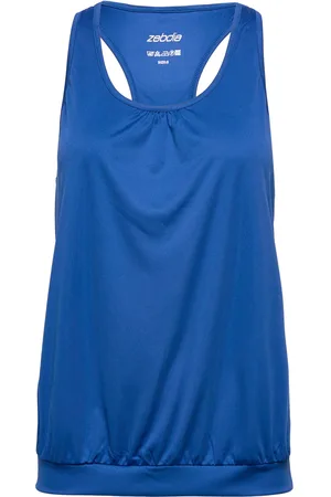 ZEBDIA Women Sports Top Sport T-shirts & Tops Sleeveless Blue