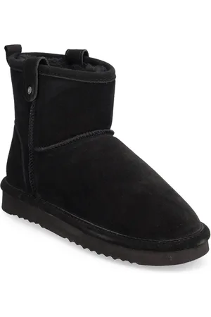 Bianco Biasnow Short Boot Suede Shoes Wintershoes Black