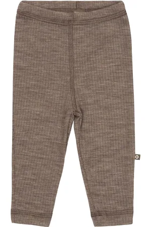 Smallstuff Legging, Nature Drop Needle, Merino Wool Bottoms Leggings Brown