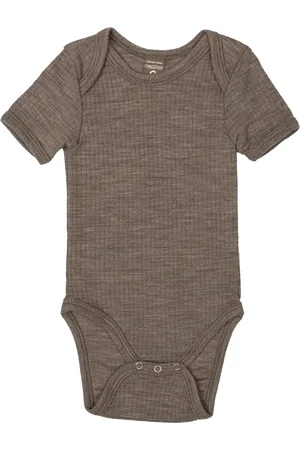 Smallstuff Body Ss, Nature Drop Needle, Merino Wool Bodies Short-sleeved Brown