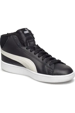 PUMA Smash V2 Mid L Fur Jr Sport Sneakers Black