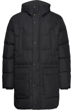 GANT D2. Long Alta Down Jacket Vuorillinen Takki Topattu Takki Black