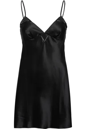 Chantelle Nightshade Silk Nightdress Designers Night & Loungewear Nightdresses Black