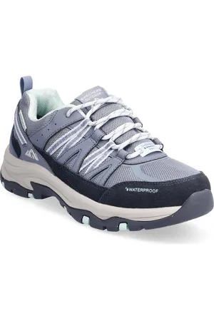 Skechers Womens Relaxed Fit Trego Lookout Point Waterproof Sport Sneakers Low-top Sneakers Multi/patterned