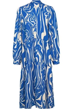 Norr Kemia Dress Polvipituinen Mekko Blue