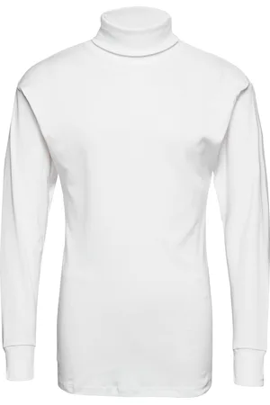 JBS Roll Neck Shirt Tops T-shirts Long-sleeved White