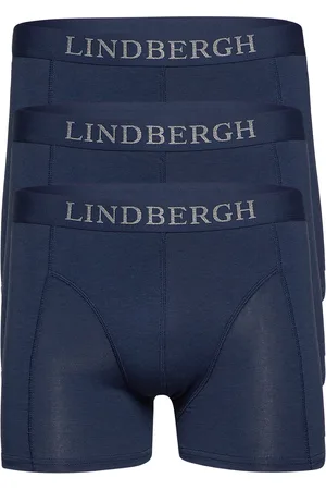 Lindbergh Basic Bamboo Boxers 3 Pack Bokserit Blue