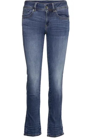 G-Star Midge Straight Wmn Bottoms Jeans Straight-regular Blue