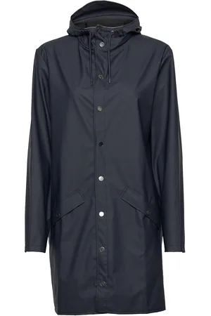 Rains Long Jacket W3 Outerwear Rainwear Rain Coats Blue
