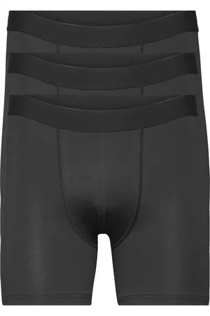 Bread & Boxers 3-Pack Boxer Brief Extra Long Bokserit Black