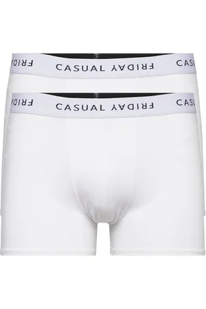 Casual Friday Cfnorh 2-Pack Bamboo Trunks Bokserit White