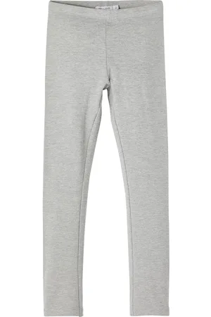 NAME IT Nkfdavina Solid Swe Legging Bru N Noos Bottoms Leggings Grey